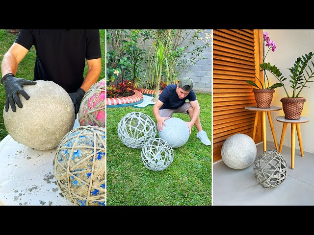 3 Ideas for decorating the garden with cement spheres | Refúgio Green