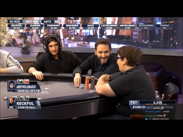Twitch Poker Invitational ft. Reckful, Mitch Jones, Andy Milonakis, Hafu... w/ Chat
