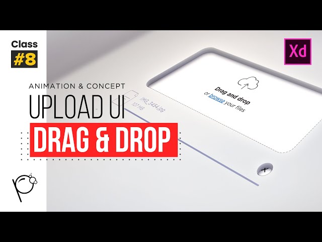 Drag and Drop Upload UI -  Design & Prototype in Adobe XD 2021 (Hindi) #xdtutorial #uidesign