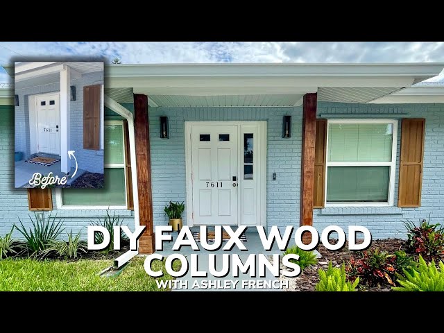 DIY Faux Wood Porch Columns
