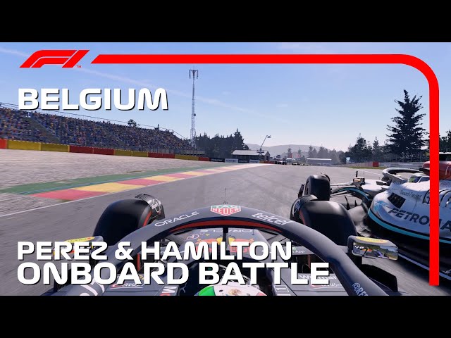 Sergio Perez Chasing And Overtaking Lewis Hamilton | Belgian Grand Prix - F1® 23