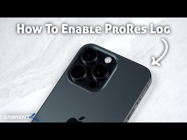 How To Enable ProRes Log On iPhone 15 Pro & Max