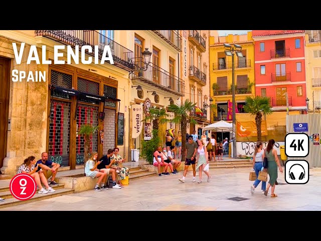 VALENCIA - Spain 🇪🇸 Summer Day ☀️ 4K FULL Walking Tour