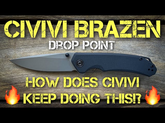 Civivi Brazen Drop Point: Full Review!!
