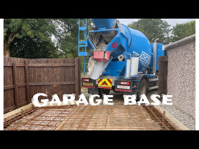 CONCRETE BASE LAYING DIY! - Laying the garages concrete foundation and base
