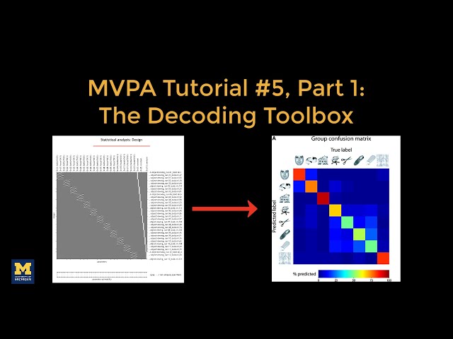 MVPA Tutorial #5, Part 1: MVPA with The Decoding Toolbox