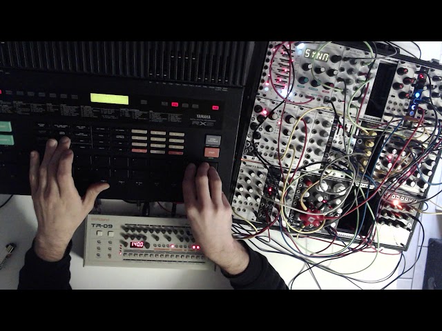 //55 Minutes of live Techno ( Roland tr09 - Yamaha RX5 - Modular Synth )