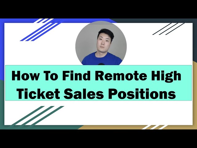 FREE TRAINING: How To Find Remote High Ticket Sales Positions