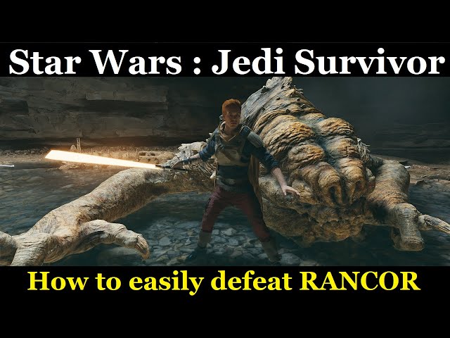 How to kill the RANCOR. (Star wars: Jedi survivor)
