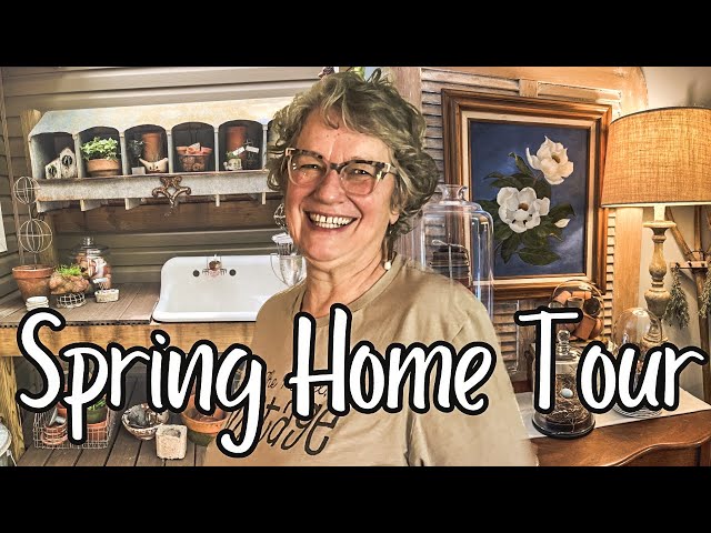 Elizabeth’s Spring Home Tour + Antique Cottage Decor