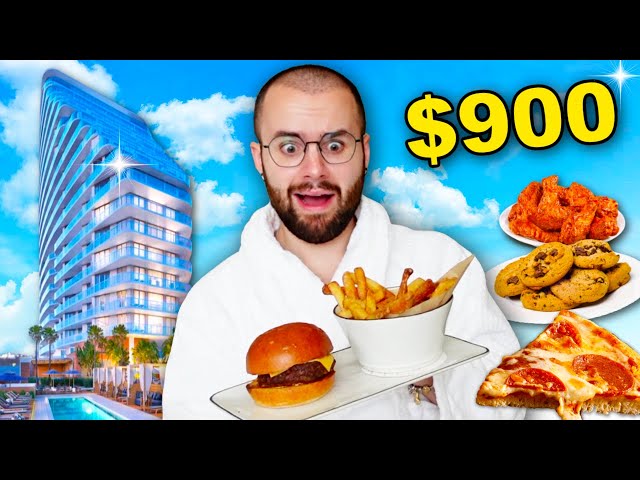 $900 Day At The Four Seasons Hotel! 5-STAR Room Service for 24 HOURS Review