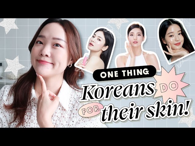 The One Thing that ONLY Koreans do for their Skin!
