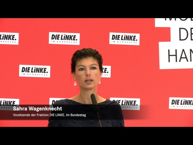 Sahra Wagenknecht: Will man die Rechten stoppen, braucht es eine starke, geschlossene Linke