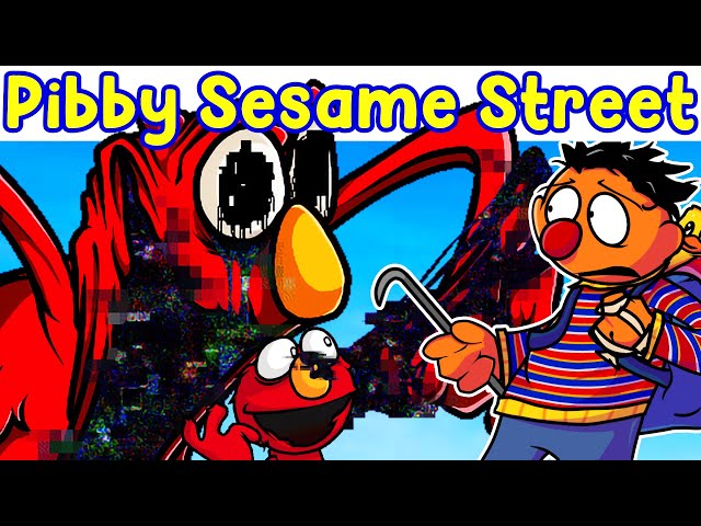 Friday Night Funkin': VS Pibby Sesame Street (Broken String - Corrupted Elmo, Oscar, Snuffy..)