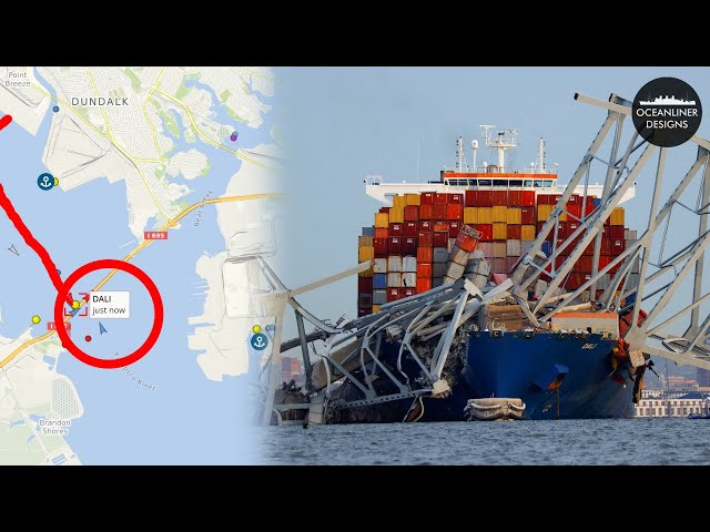 Baltimore Bridge Collapse: Analysis of MV Dali's Collision Course
