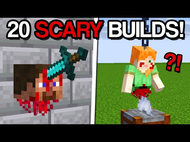 Minecraft: 20 Scary Halloween Build Hacks & Ideas!