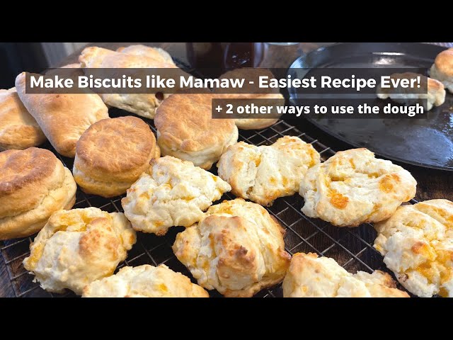 How to Make the Best Easiest Biscuits PLUS 2 Other Quick Breads with the Same Recipe!