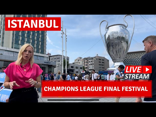 🔴🇹🇷LIVE! Istanbul Champions League Final 2023 Festival Man City - Inter Milan Walking Tour|4k 60fps