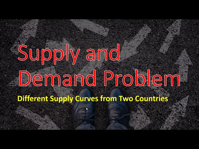 Supply and Demand Problem: Two Countries with Different Supply Curves