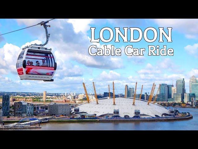 🇬🇧 EMIRATES AIR LINE 4K - Cable Car Experience in London, UK