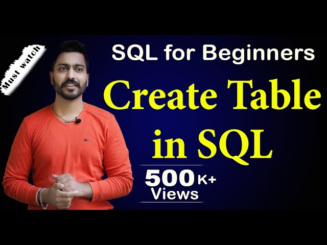 Lec-54: Create table in SQL with execution | SQL for Beginners | Oracle LIVE