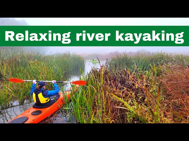 I've tried a new outdoor activity: river kayaking . Beautiful nature video & relaxing music.