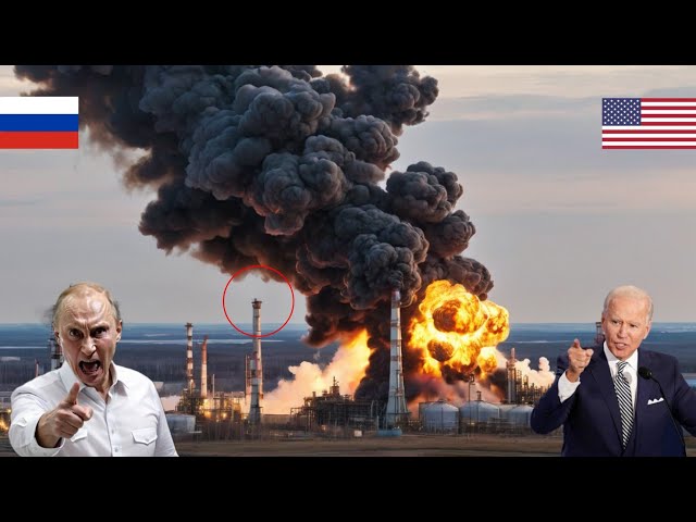 NO MORE FUNDS FOR RUSSIA! All Russian Oil Rigs Burned by US F-16 Guided Missiles!