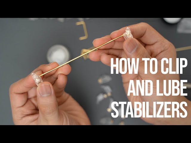 How to Clip and Lube Keyboard Stabilizers