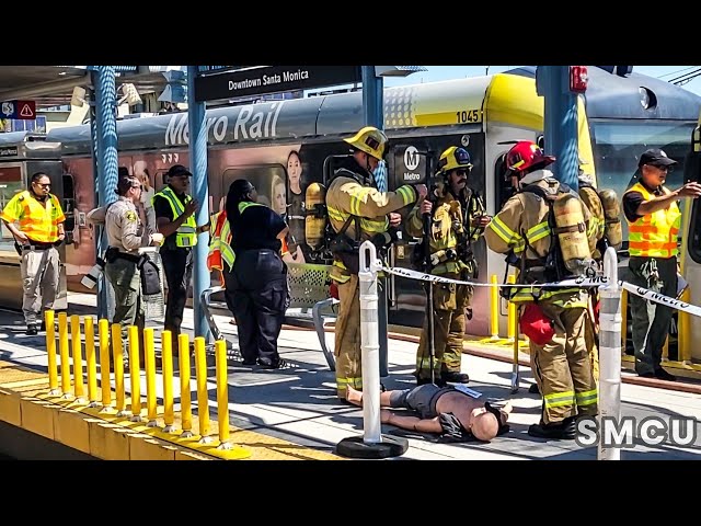 Metro Station 'Train on Fire' Simulation: First Responders Tackle the Heat with Precision