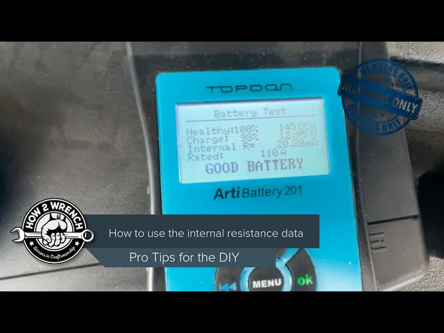 How to use the battery Internal resistance specification data to your benefit!