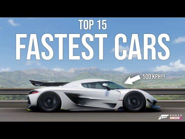 Forza Horizon 5 - TOP 15 FASTEST CARS (With Updated Tunes)