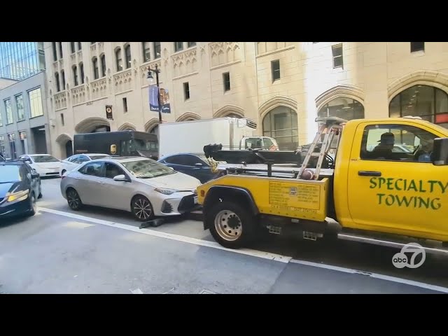 Couple says tow truck tried to nab their moving car in San Francisco - EXCLUSIVE