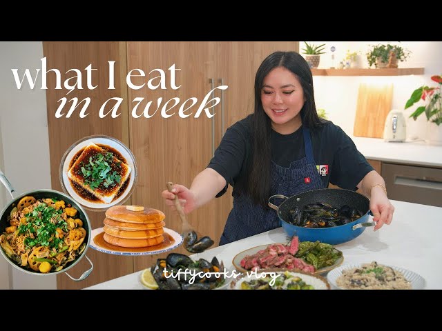 *realistic* what i eat in a week + grocery shop with me (easy comfort recipes)