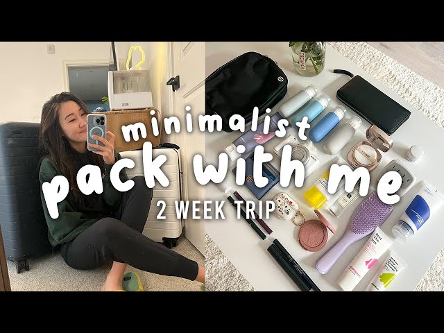 Minimalist Pack with Me | 2 Weeks in a Carry On for Japan & Korea
