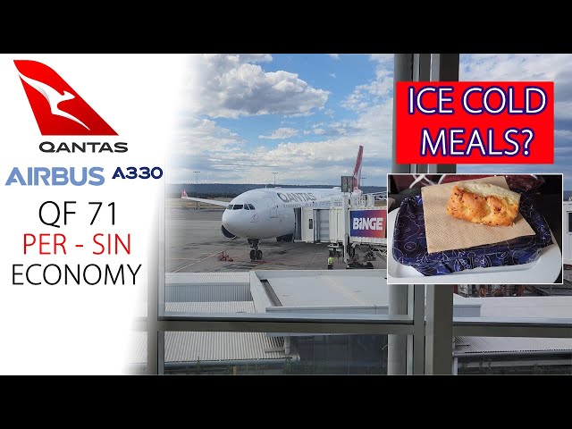 FROZEN Meals on the Qantas A330 | QF 71 🇦🇺 Perth to 🇸🇬 Singapore
