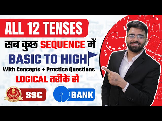 Complete Tenses For Competitive Exams | SSC CGL, CHSL, CPO, CDS, Bank PO-Clerk | Tarun Grover