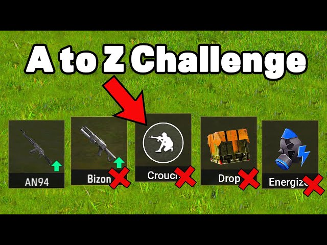 EXTREME A TO Z CHALLENGE In Garena Free Fire