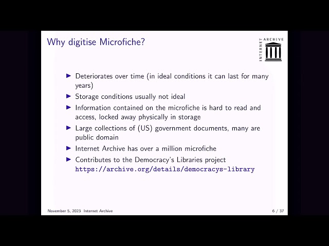 Microfiche digitisation at the Internet Archive – Merlijn Wajer