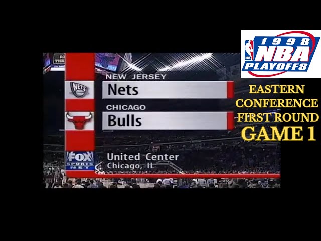 1998 Eastern Conference Play Off First Round | Chicago Bulls Vs New Jersey Nets #nbaplayoffs