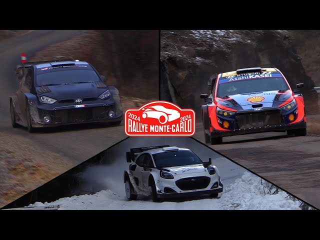 BEST OF Tests Rallye Monte Carlo 2024 - MAX ATTACK ON TARMAC / ICE / SNOW