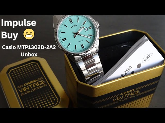 Unboxing The Casio Tiffany Blue MTP1302D-2A2