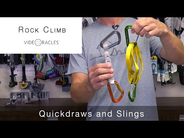 Quickdraws and Slings for Rock Climbing