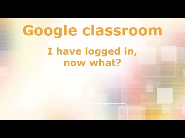 Google classroom - Normal vs not set up