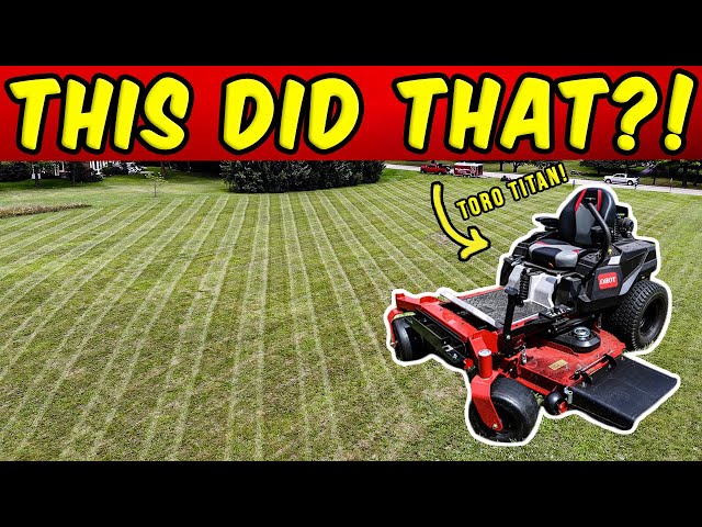 Does It Stack Up On 3 Acres?! (TORO TITAN Mowing Action!)