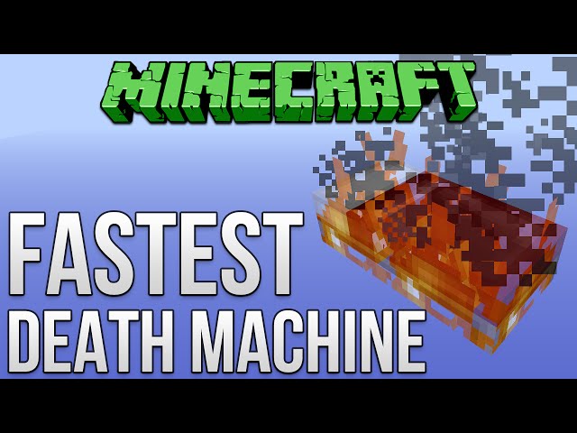 Minecraft: Fastest Death Machine (No Redstone) Tutorial