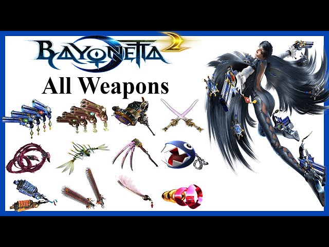 【Bayonetta 2】Bayonetta Moveset Showcase All Weapons, Torture Attacks, Punish Attacks & Taunts
