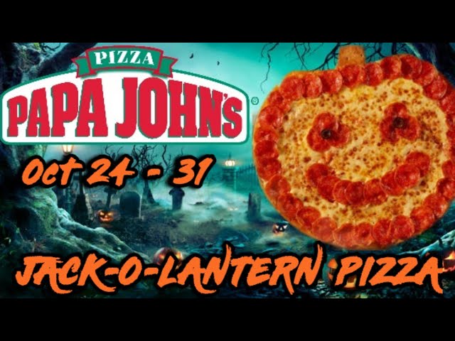 Papa John's Jack-O-Lantern Pizza (Halloween Movie Suggestion)