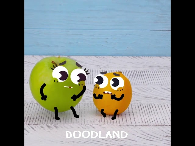 Fruits Battle || WOW! Funny Doodles #shorts #doodland #doodles