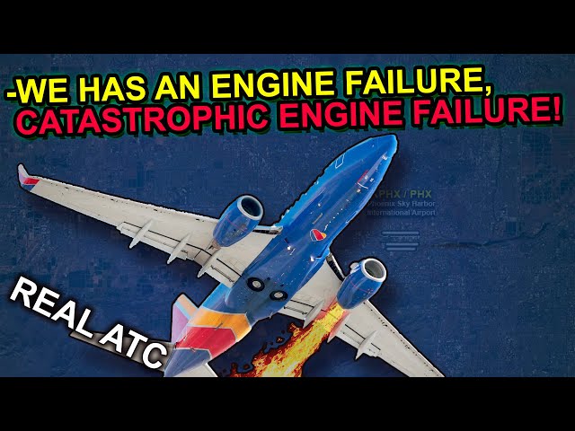 CATASTROPHIC ENGINE FAILURE. Pilots and ATC did an amazing job. REAL ATC
