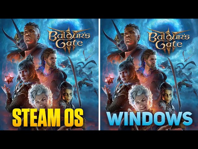 Baldur's Gate 3 - SteamOS vs Windows 11 - Steam Deck